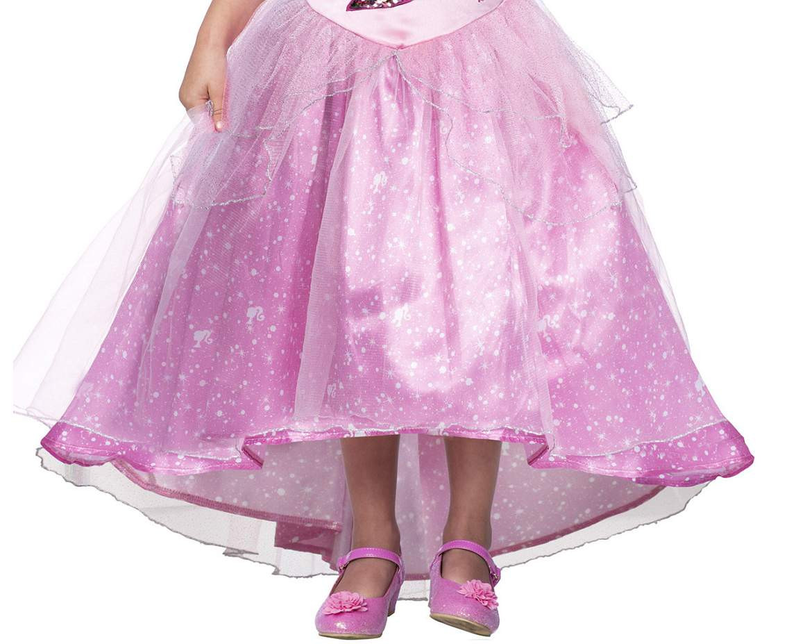 Includes: Barbie Princess dress with flip sequins and tiara